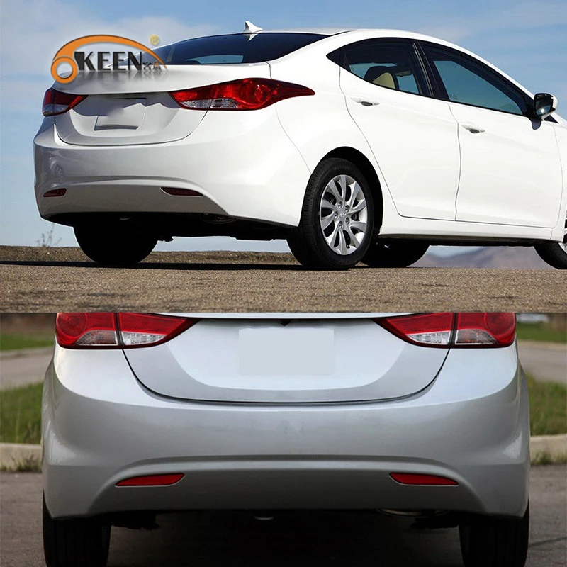 OKEEN 2 шт. для hyundai Elantra 2012 2013 светодиодный задний бампер отражатель задний светильник дневные ходовые огни 35 светодиодные стоп-сигналы