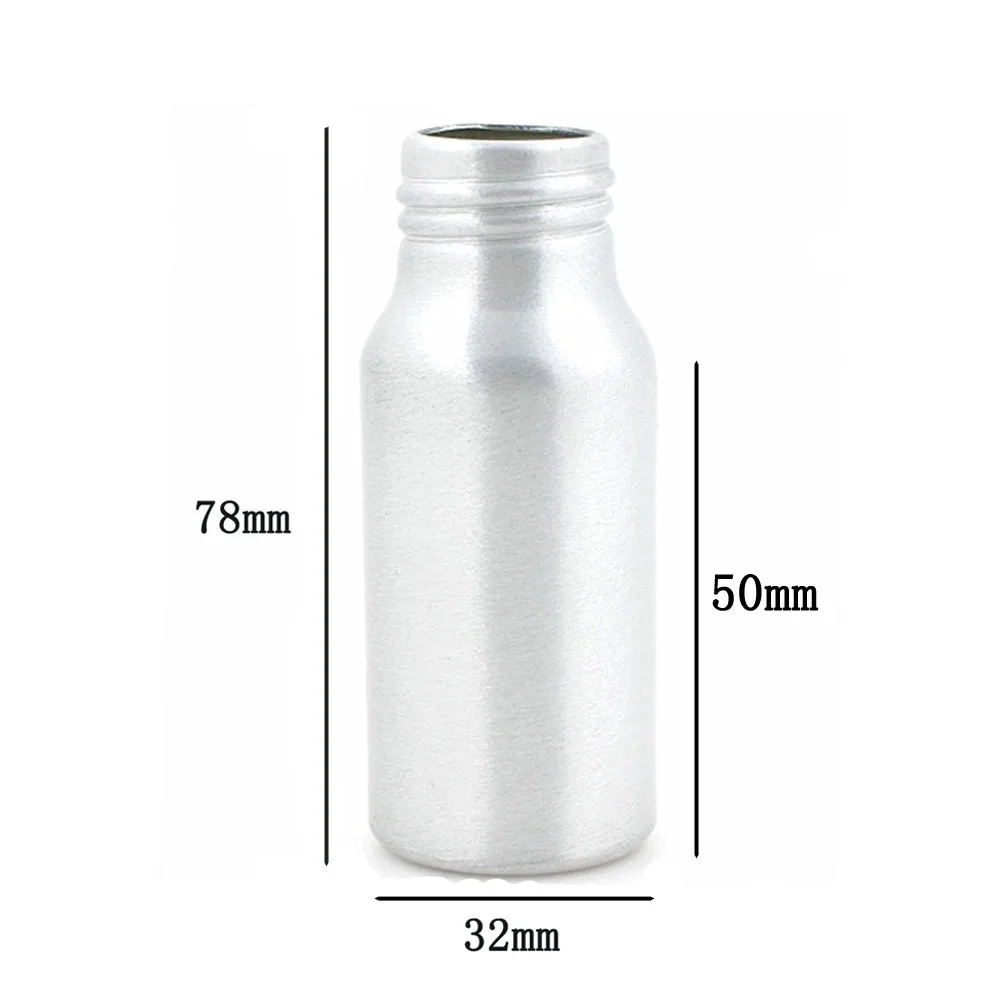 Пустые круглые алюминиевые бутылки 30 мл 1 унция серебристая металлическая