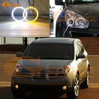 for subaru tribeca b9 ultra bright aw switchback day light turn signal smd led angel eyes halo rings kit car accessories