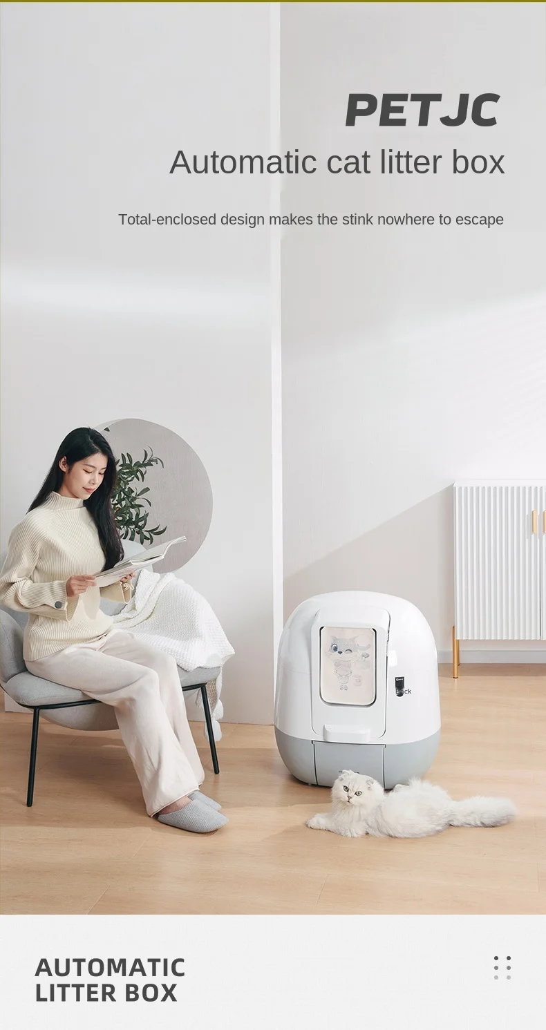 

Cy Automatic Litter Box Intelligent Cleaning Cat Litter Machine Fully Enclosed Deodorant Cat Toilet Electric Shit Shovel Machine