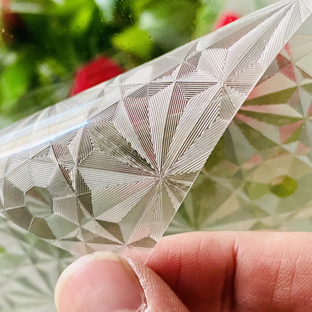 

3D Effect Decorative Window Film Privacy Stained Glass Vinyl Self Adhesive Film Heat Control Window Blackout Sticker for Home