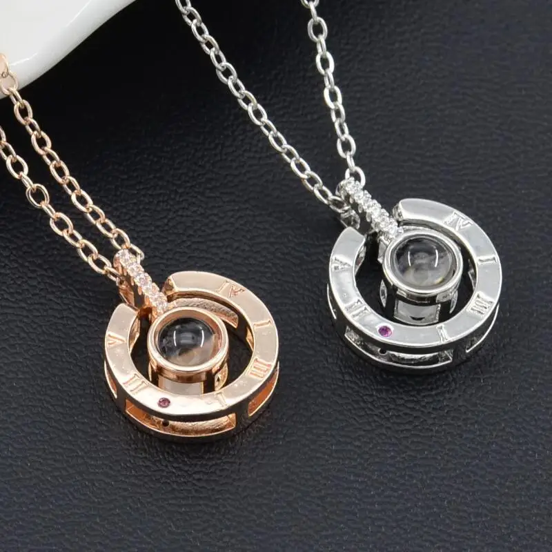 Оптовая продажа горячая распродажа розовое золото 100 языков я люблю тебя