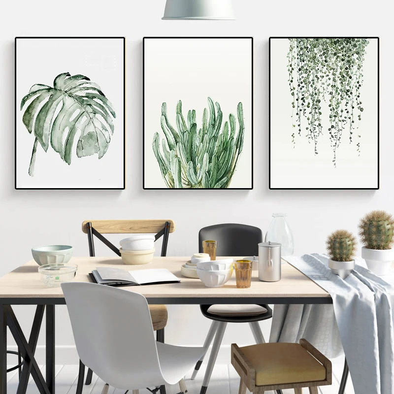 

Tropical Plants Nordic Poster Home Decoration Scandinavian Green Leaf Decoration Picture Modern Wall Art Picture Decoration