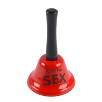 hand held ring red metal hand bell bachelor party decoration bell noble reception restaurant call bell