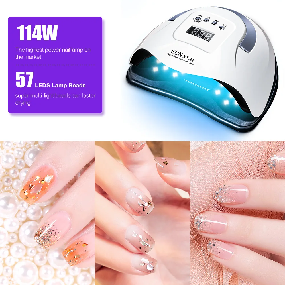 

SUN 5X Plus UV LED Lamp For Nails Dryer 45W/90W/114W Ice Lamp For Manicure Gel Nail Lamp Drying Lamp For Gel Varnish