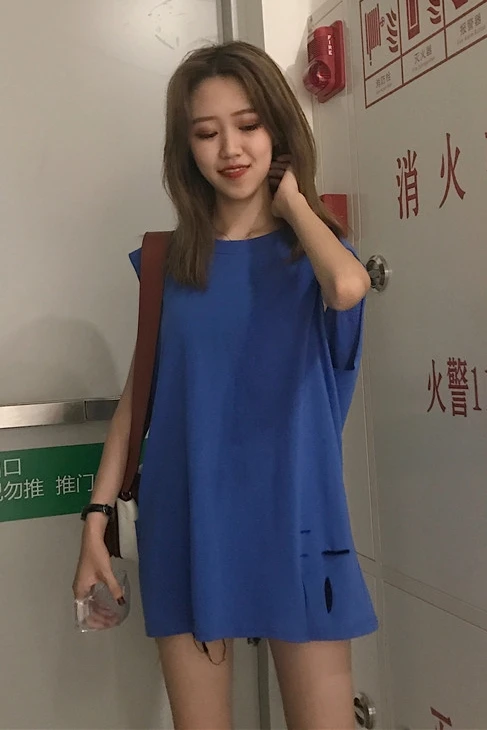 

Blouse Women Summer 2021 New Office Lady Korea Style Letter Sleeveless Print Loose Cartoon O-Neck Blusas Womens Tops And Blouses