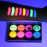 8 colors fluorescent face body art paint uv glow oil painting halloween party fancy dress beauty makeup tool