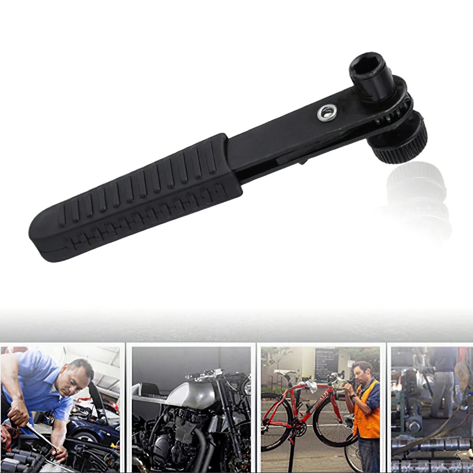 Торцевой ключ с двумя головками 90 градусов прямоугольный 1/4 дюйма|Отвертка| |