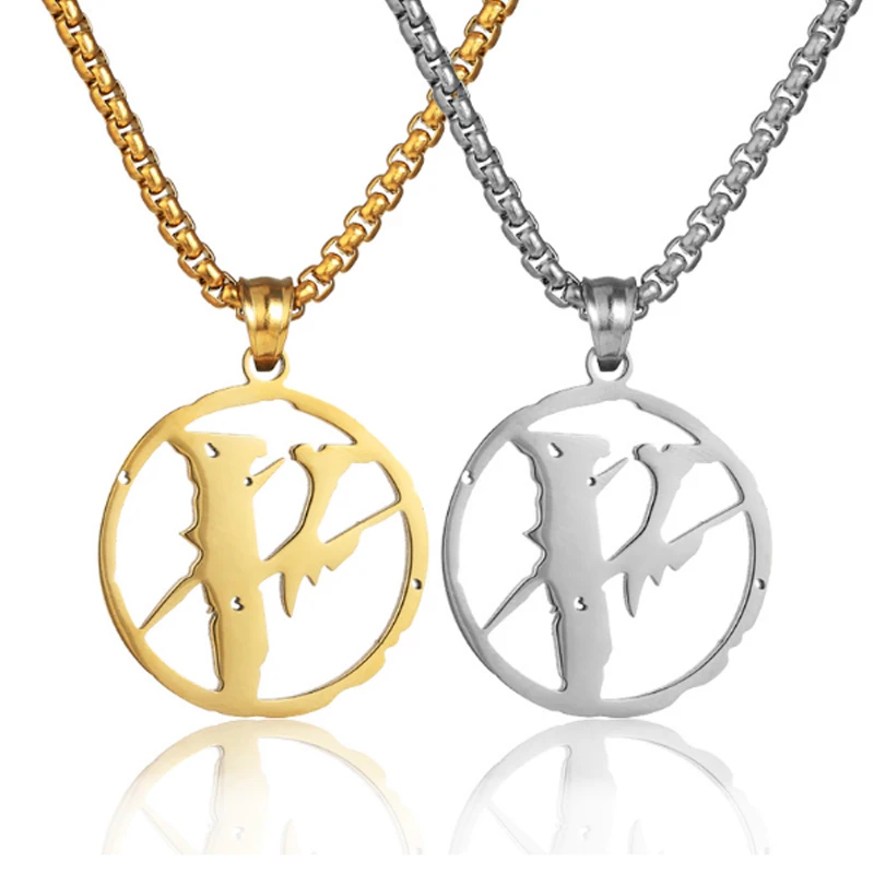 Женское Ожерелье с кулоном VLONE из нержавеющей стали|Цепочки| |