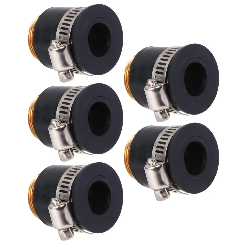 

5PCS Universal Tap Connectors Adapter Tap Water Purifier Connector Copper Adapter (Black)