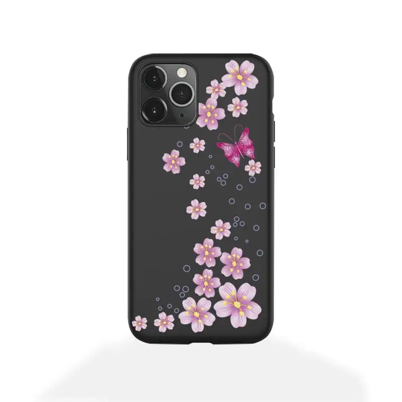 beauty blue butterfly phone case for iphone 12 pro max mini 11 pro xs max 8 7 6 6s plus x 5s se 2020 xr case free global shipping