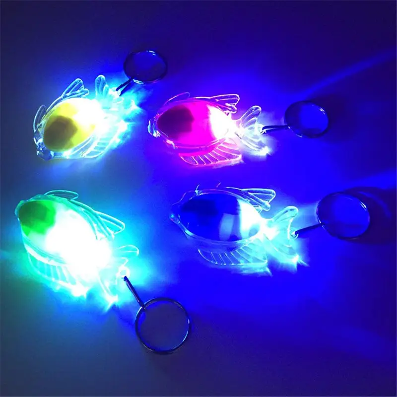 

Mini Fish LED Light-Up Toys Keychain Party Favors Kids Toy Gift Gadgets Bag Pendant