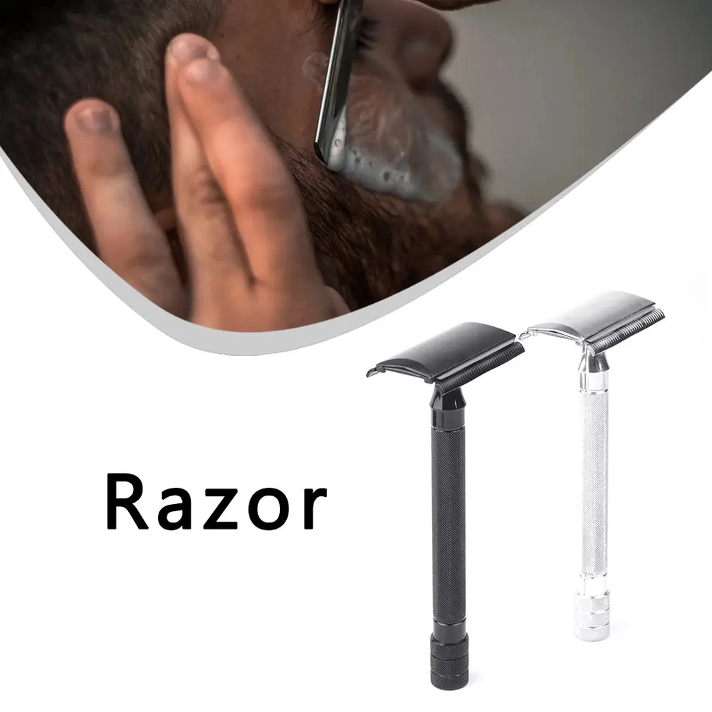 Mens Manual Shavers Classic Safety Razor Metal With Brush Double Edge Hand Shaver Old Style Safe Reliable | Дом и сад