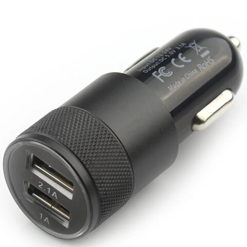 Универсальное автомобильное зарядное устройство 5 В/2 1 а с двумя USB-портами синяя