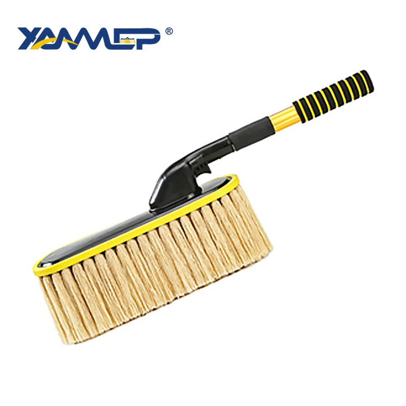 GLLS02-9B Car Wash Brush Dust Removal Brush Fibre Broom Rotating Mop Telescoping Long Handle Car Cleaning Tools Car Accessories Xammep - Цвет: GLLS02-9B