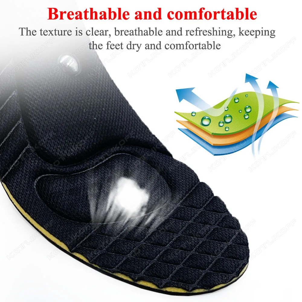 Invisible Height Increase Insole For Men Women 2/3/4/5cm Cushion Height Lift Foot Massage Magnetic Massage Shoes Insole Insert