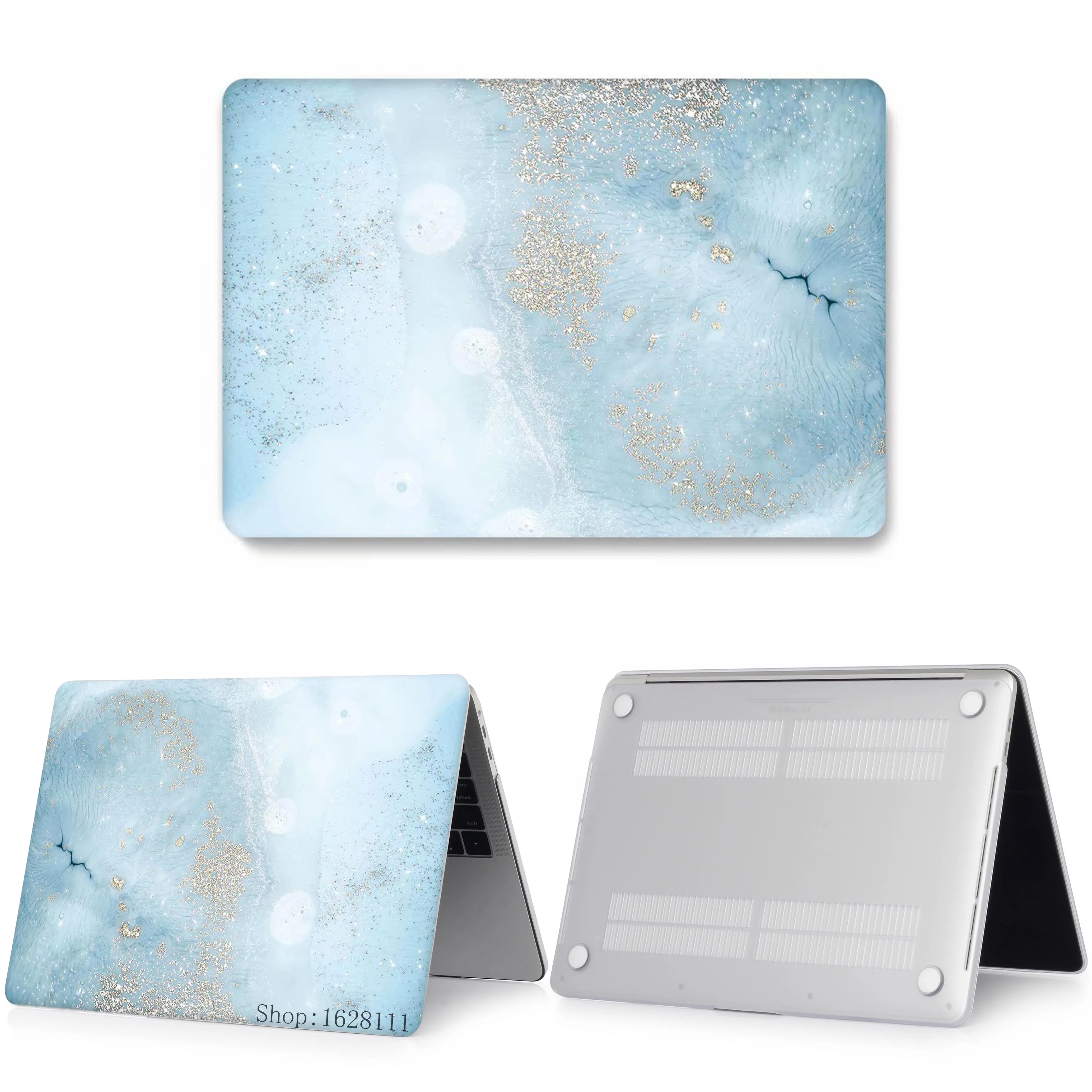 Мраморный цветной чехол для ноутбука MacBook Air Retina Pro 11 12 13 15 16 дюймов 2020 + с сенсорной