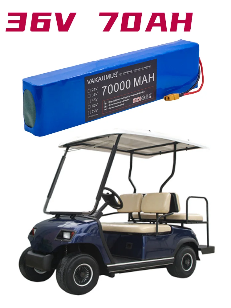 

36V 70AH 10S3P 500W 750W 42V 18650 Battery Pack For Xiaomi M365 Pro Electric Bicycle Scooter Battery With Built-In BMS+2ACharger