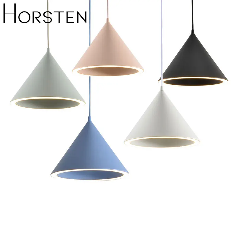 Скандинавский простой современный светодиодный подвесной светильник s Makaron