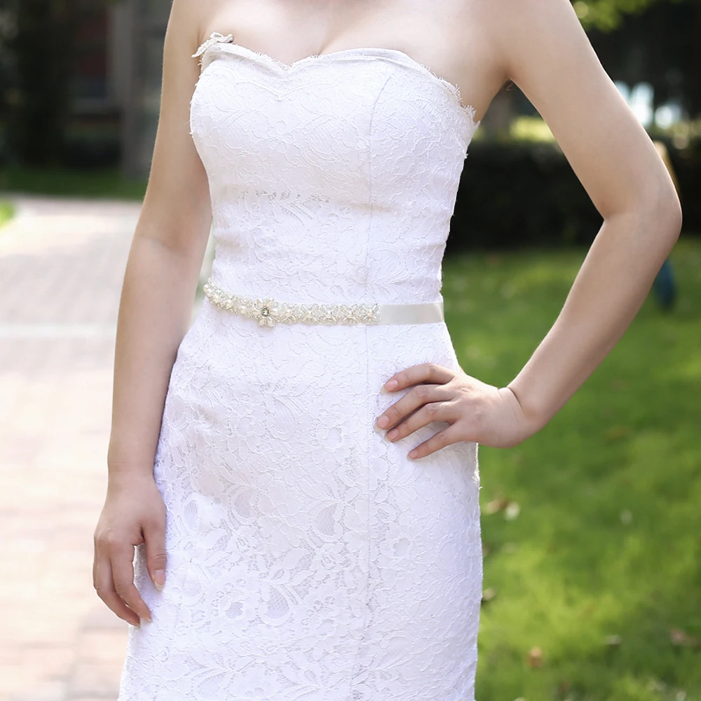 S155 серебристый стразы свадебные пояса свадебное платье для девочек с поясом