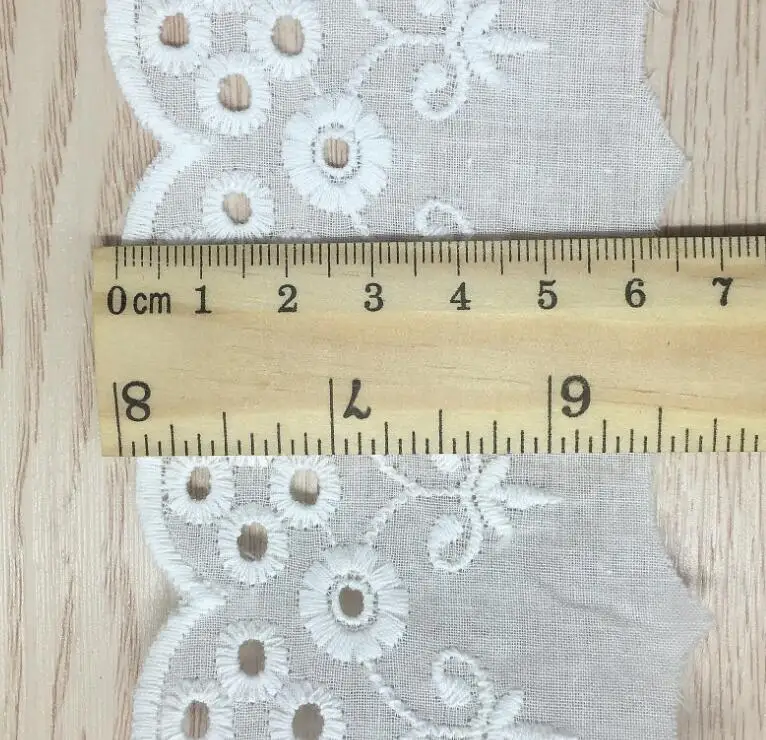 3 ярда/партия белые хлопковые кружевные отделки ширина 6 5 см|white cotton lace trim|lace trimcotton