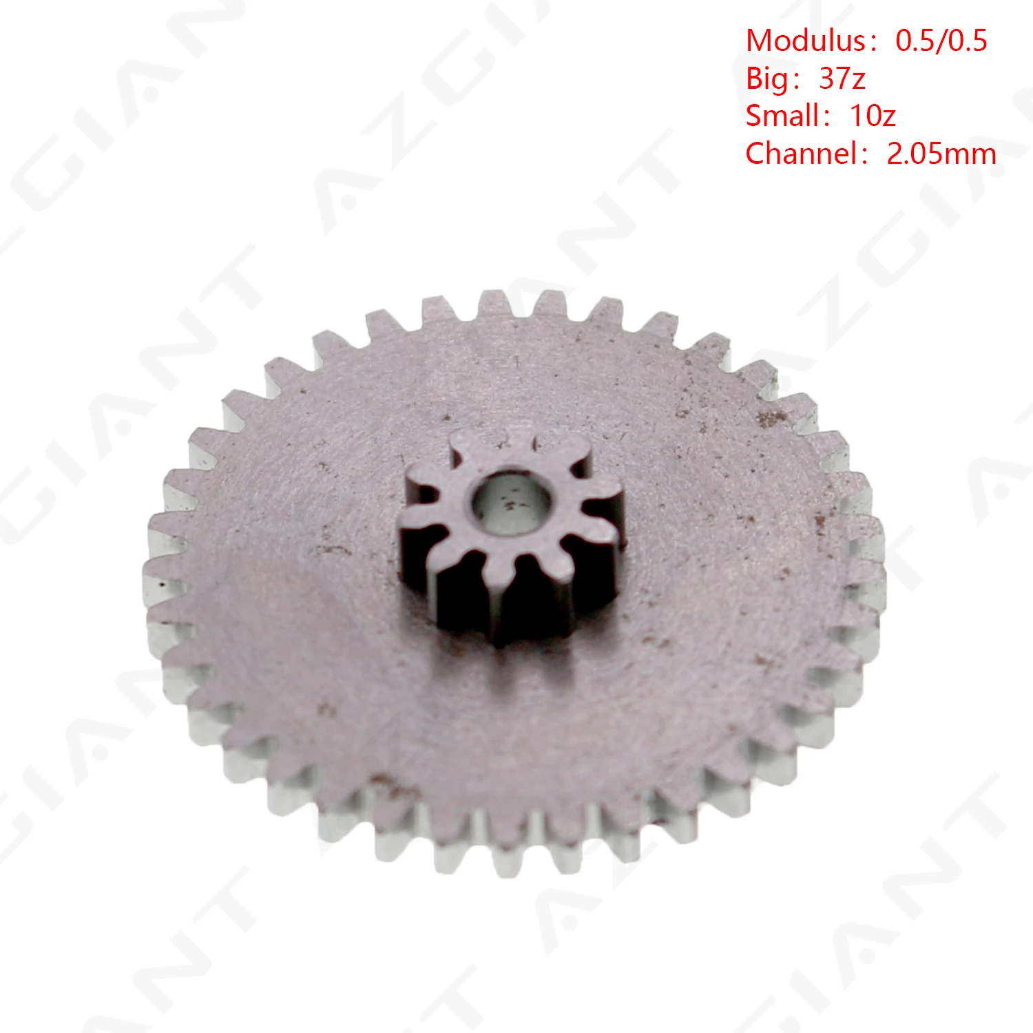 

AZGIANT 10 37 Teeth Metal Double Gear Channel 2. 05mm Free Fit Metal Duplex Gear Powder Metallurgy High Quality Car Accessories