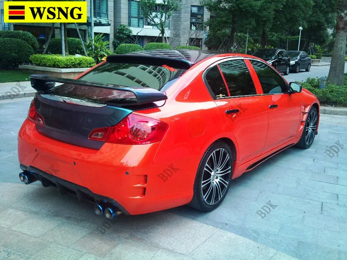 Задний спойлер из углеродного волокна для Infiniti G35 G37 4 двери GTR R35 2007-2010 | Автомобили