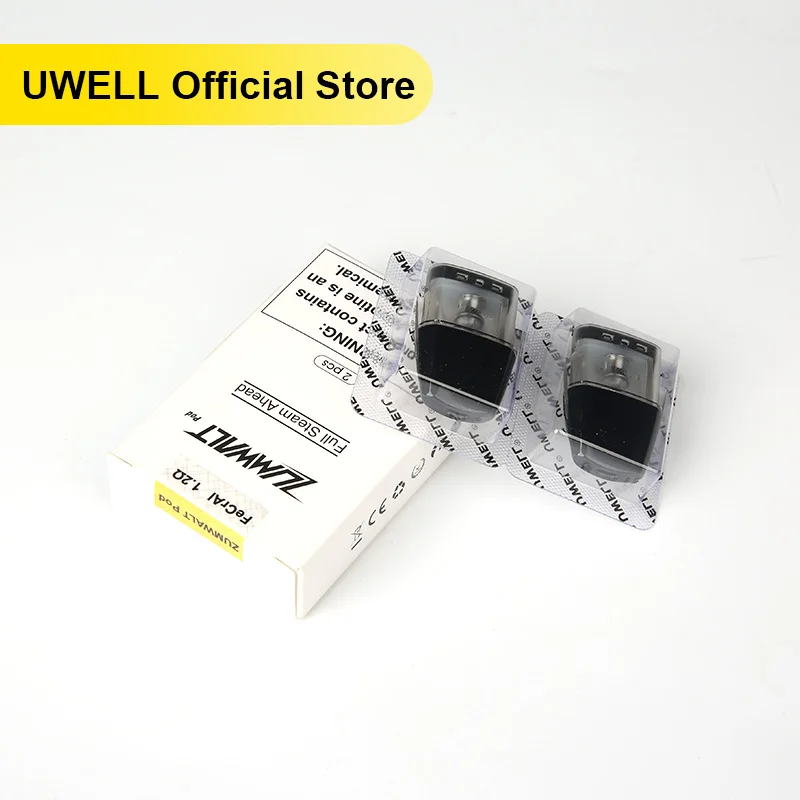 

UWELL 5 Packs Zumwalt Refillable Pod 1.2 ohm Resistance Pack of 2 Suitable for Zumwalt Pod System Electronic Cigarette Vape Kit