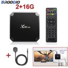 ТВ-приставка X96 mini Smart Tv Box 2 Гб 16 Гб Amlogic S905W четырехъядерный 2,4 ГГц Wifi HD Android 7,1 телеприставка 1 ГБ 8 ГБ X 96 4K 30tps медиаплеер
