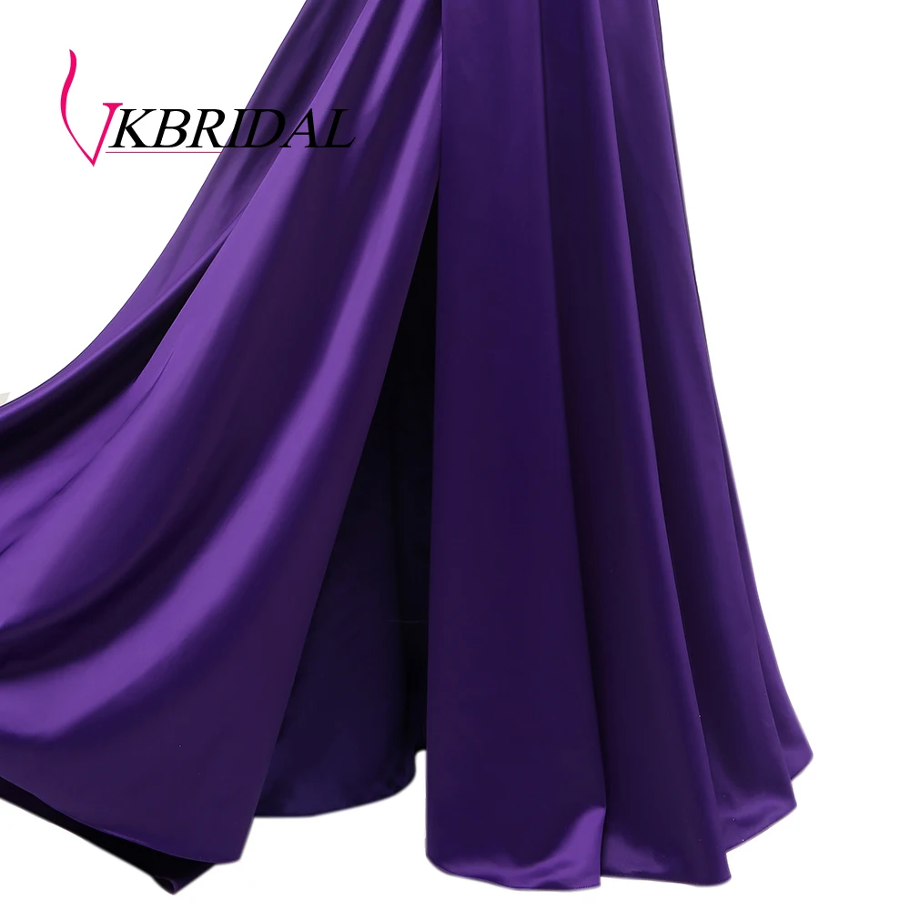 

VKBRIDAL Sexy Red Evening Dress 2019 Elegant Satin Evening Gown Long Formal Abiye Prom Party Dress vestido longo festa