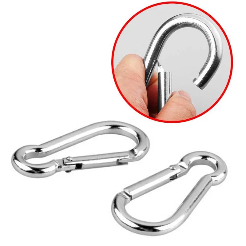 Hammock Swing Snap Hook Buckle Screw spring Carabiner Quick Hanging Belts Survival Outdoor Clasp Camping Equipment Tools @3 |