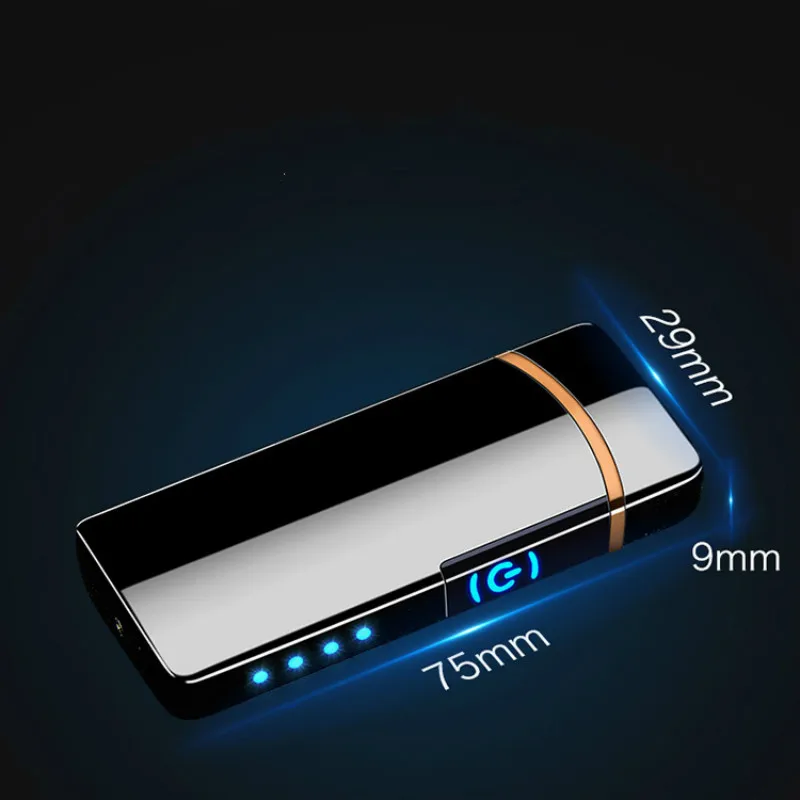 Double Arc Touch Induction Lighter Plasma USB Charging Windproof Flameless Lighters Electronic Cigar Cigarette Pulsed Дом и сад