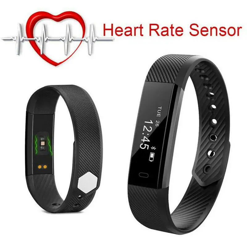 Смарт FIT BIT Bluetooth сердечного ритма кровяное давление фитнес-трекер часы ID115
