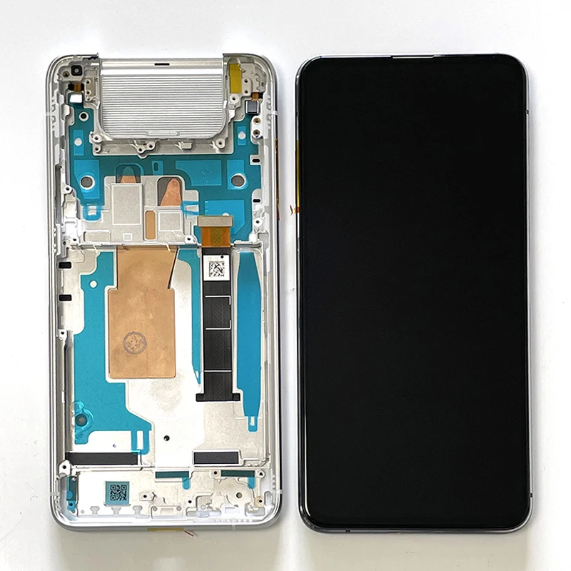 Cena 6.67 'Original AMOLED Dla Asus Zenfone 7 ZS670KS 7 Pro ZS671KS Wyświetlacz Lcd Ekran Dotykowy Digitizer Rama Dla Zenfone 8 Odwróć