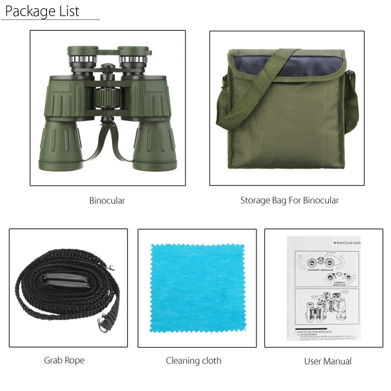 Военный мощный бинокль армейский Монокуляр с зумом 60x50 для дневного/ночного