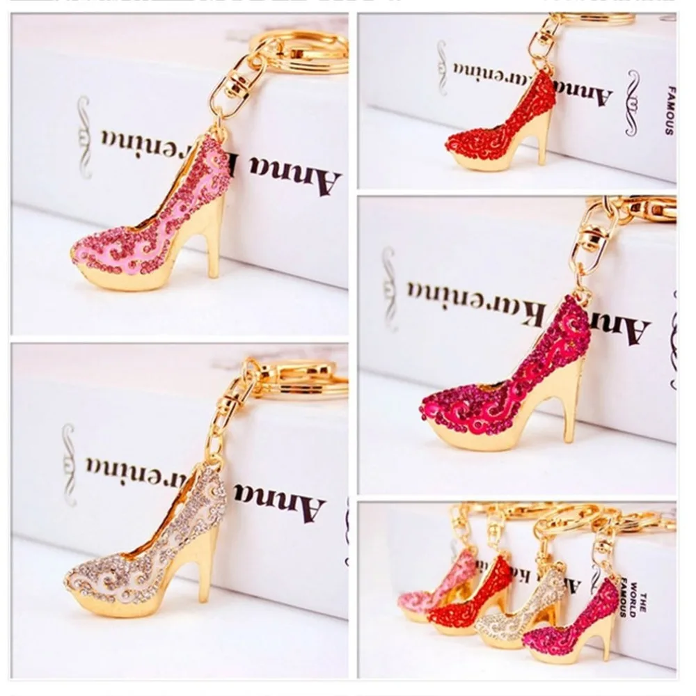 Модный дизайн Креативный брелок для ключей Женская обувь на высоком каблуке