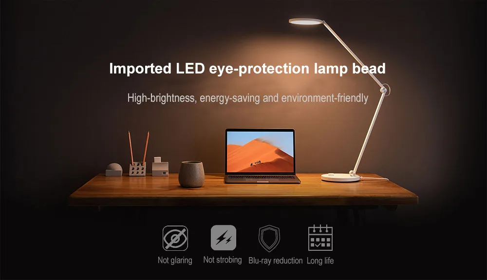 Xiaomi Mijia умный светодиодный настольный светильник Pro Bluetooth Wifi приложение голосовой пульт дистанционного управления настольная лампа работает с Apple HomeKit 240 В