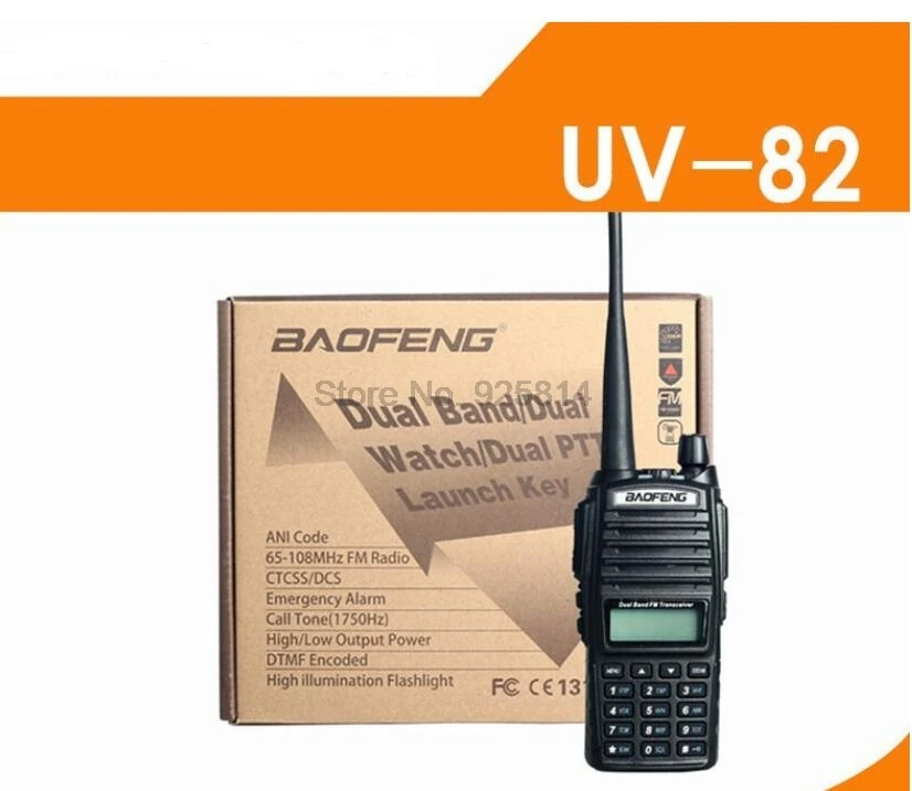 Улучшенная рация BaoFeng UV 82 8 Вт 10 км Baofeng двойной PTT фотомагнитола Φ 8W|Рации| |