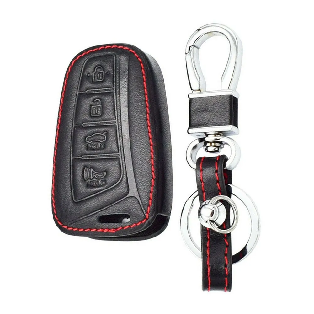

For Hyundai Santa Fe Key Holder Key Remote 4 Buttons Cover Fob Durable