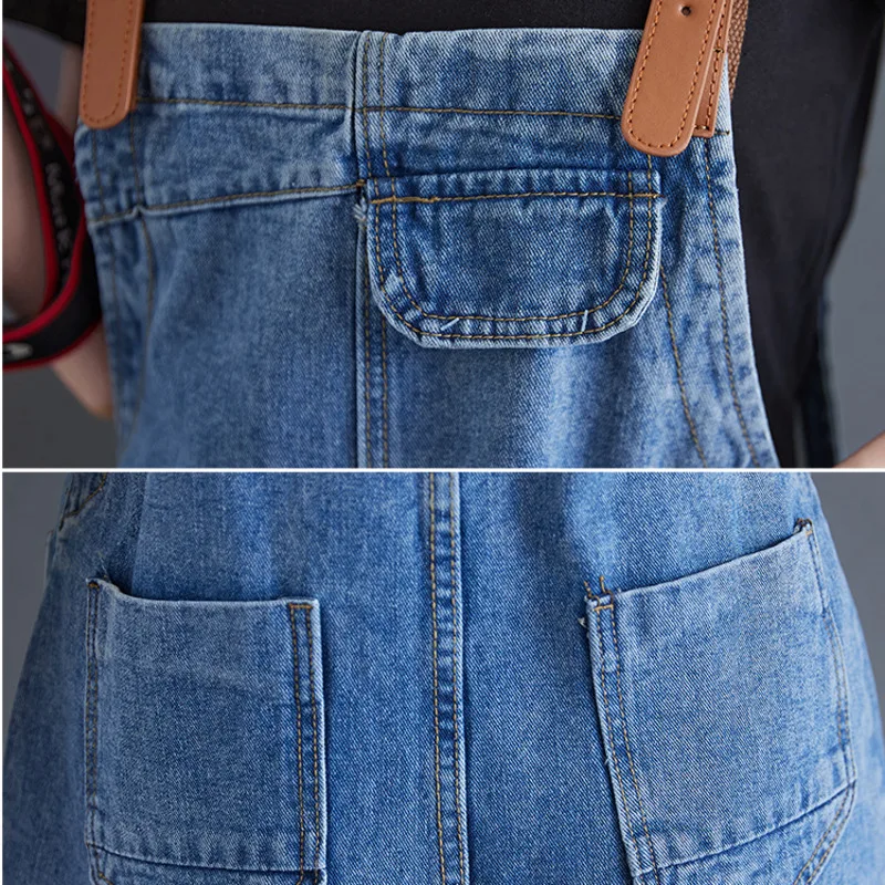 

#1606 Blue Pencil Long Jumpsuit Women Casual Denim Overalls For Women Vintage Long Jeans Jumpsuits Femme Spring Summer Rompers