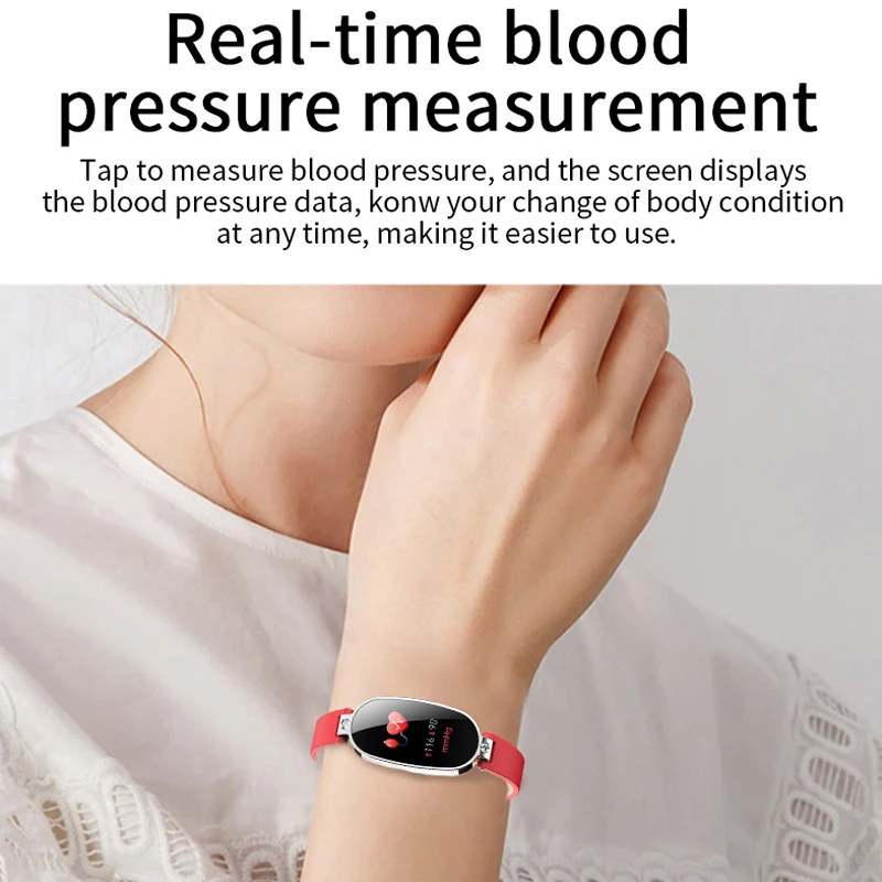 B79 Women Smart watch Sport Heart Rate Monitor Waterproof Fitness Pedomete Girl Bracelet gift for girlfriend iPhone xiaomi | Электроника