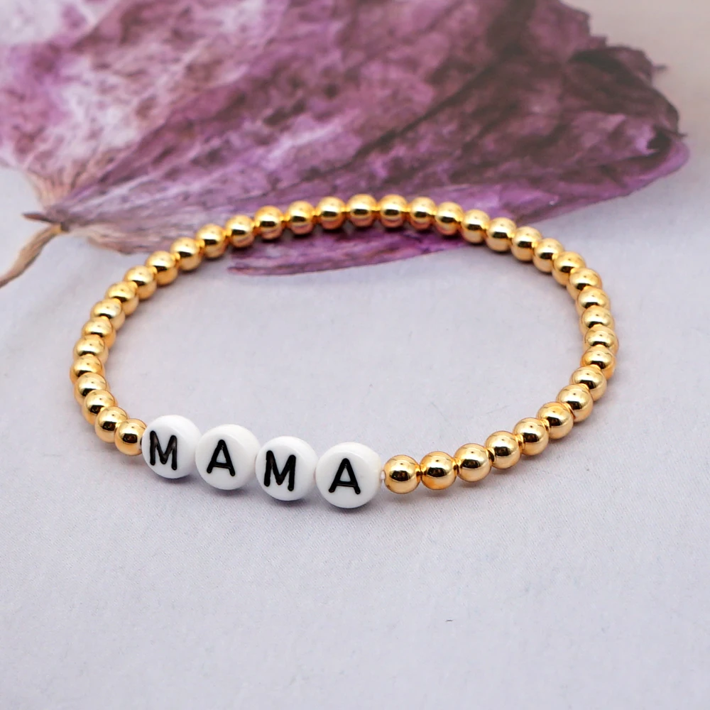 GO2BOHO женский браслет женские браслеты с надписью MAMA подарок на день матери модные