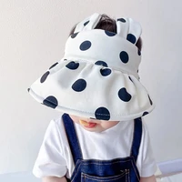 beach adjustable cute sun hats baby hat with ears 2021 new sun visor hat uv protection korean style visor cap for kids hats caps