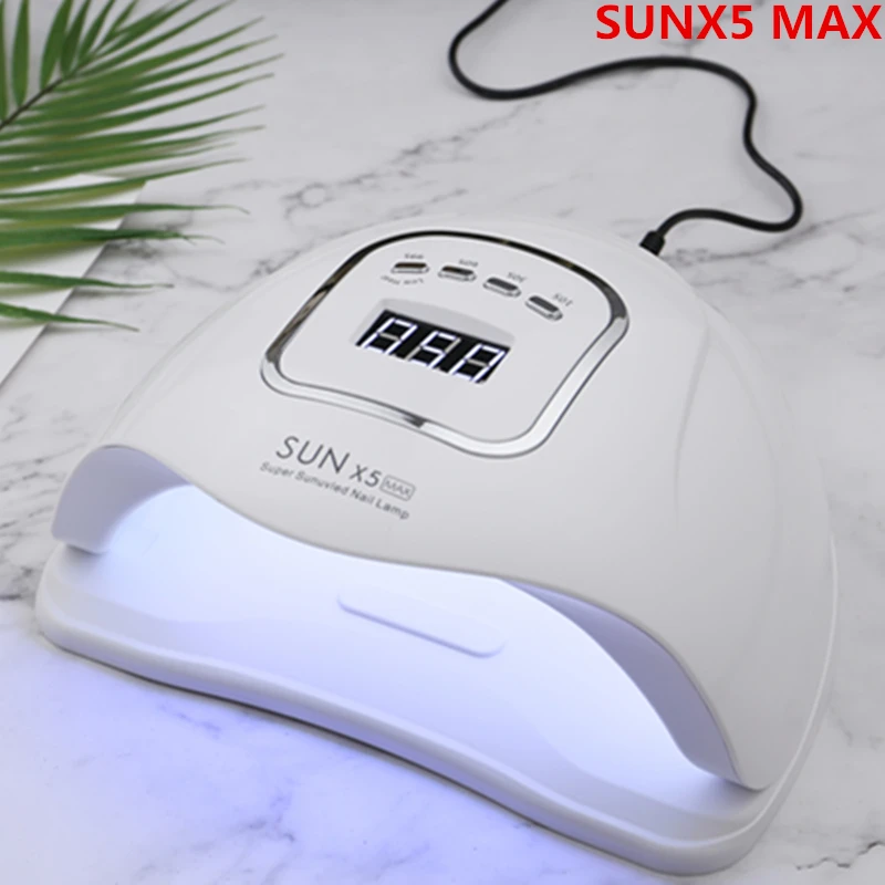 Светодиодная лампа для сушки ногтей SUNX5 Max 80 Вт 45 светодиодов УФ-ледяная гель-лака