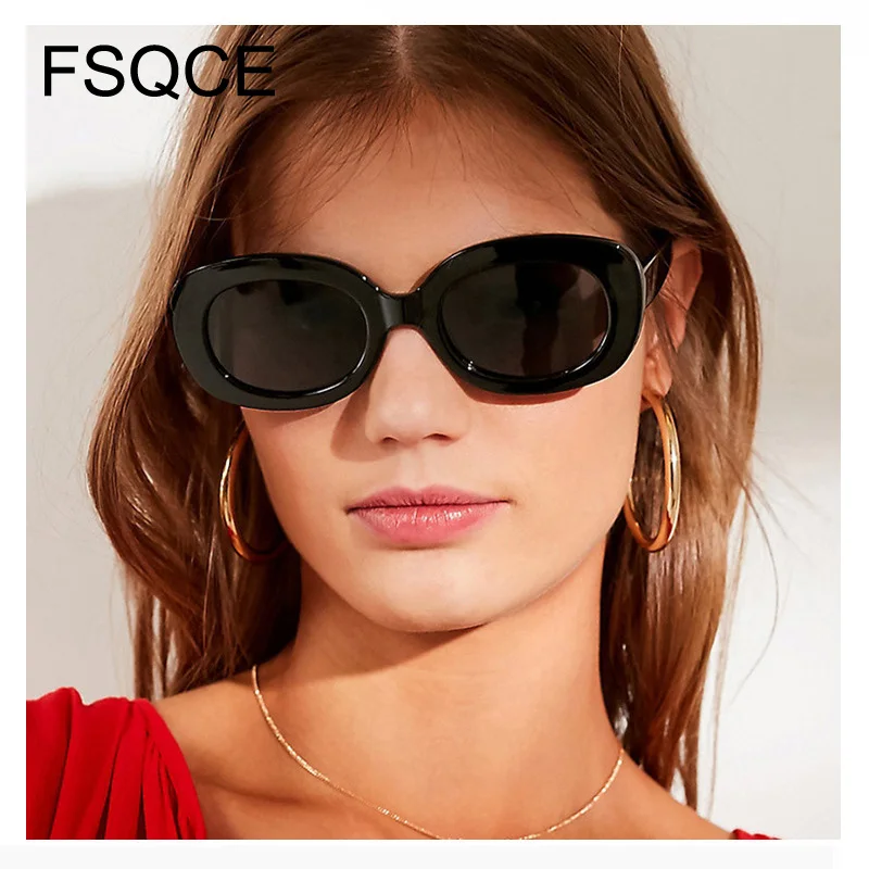 Женские Овальные Солнцезащитные очки солнцезащитные в стиле ретро уличные и