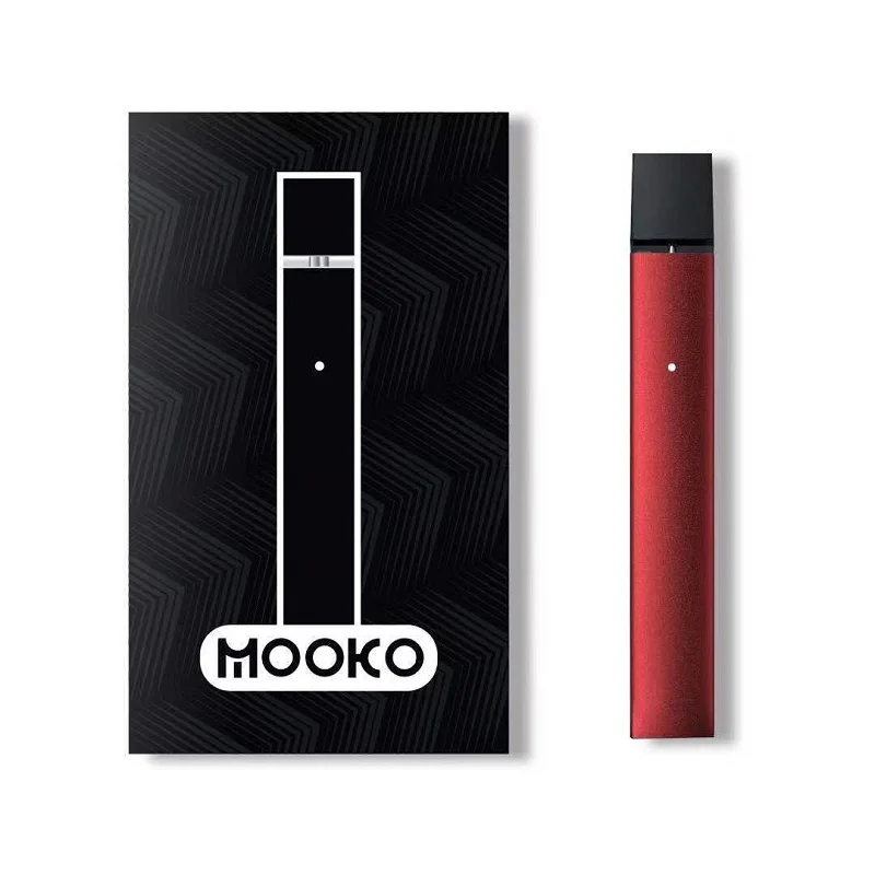 Портативный вейп карандаш MOOKO 4 цвета совместимый с juul pod светодиодный индикатор