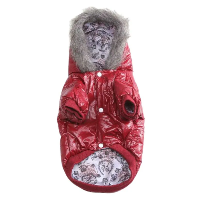 Водонепроницаемая теплая куртка для собак одежда с капюшоном щенков чихуахуа