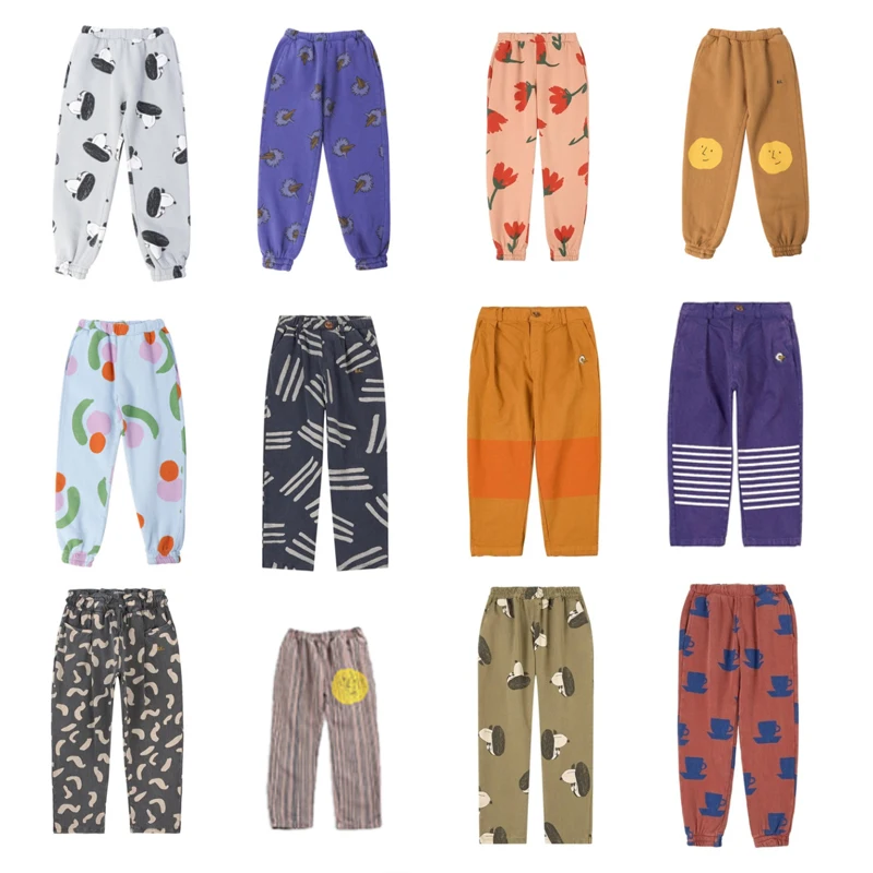 

Pre-sale Kids Boys Pants bobo 2021 Autumn Winter New Casual Children Girls Trousers Cartoon Sports Pants Warm Trousers For 1-11Y