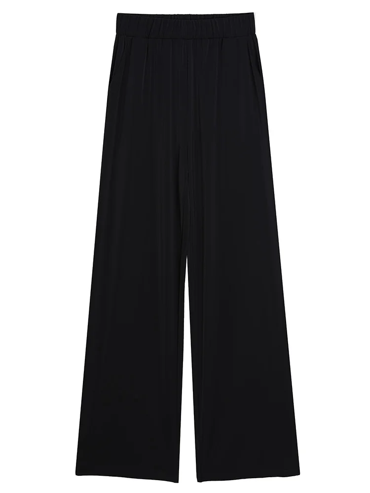 

New Straight Casual Solid Wide Leg Womens Trousers Loose Streetwear Suit Korean Chic Pants Women High Waist Plus Size Spring