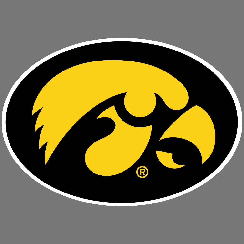 

Iowa Hawkeyes NCAA Football Vinyl Sticker Funny Car Truck Window Decal Laptop Bumper Decal Bodywork Windshield Suv Decoration